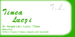timea luczi business card
